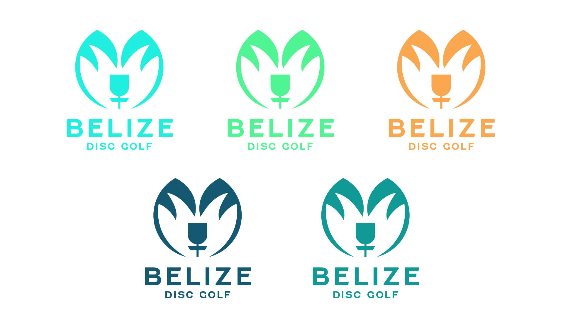 Color variations for belize disc golf