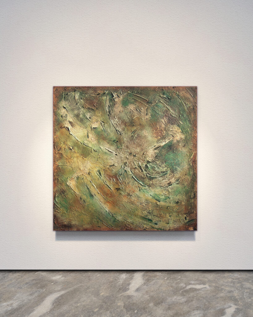 green and golden abstract artwork by erik ruiz svensson